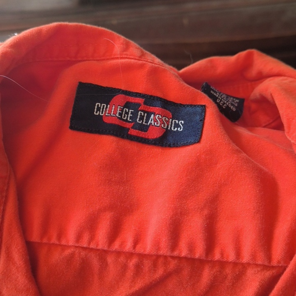 C.C Vibrant Orange College Classics Top - Picture 2 of 3